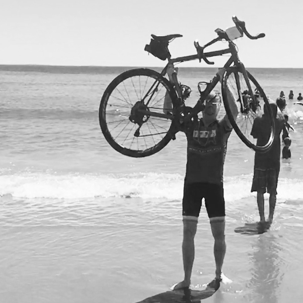 Bob after crossing the usa by bike