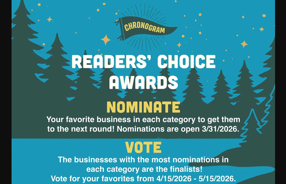 Nominated again for Chronogram Magazine's Author of 2026